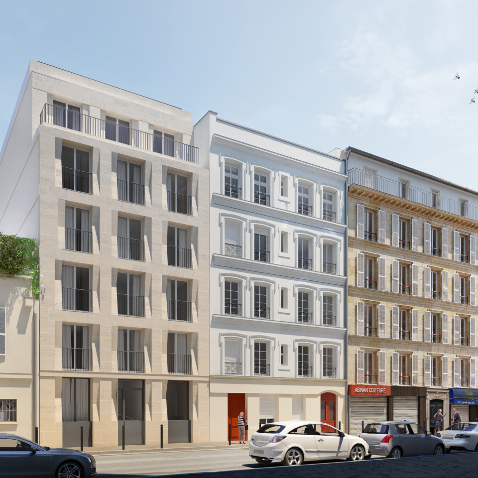 19 logements à Paris XVII – Pension de Famille de – Construction neuve